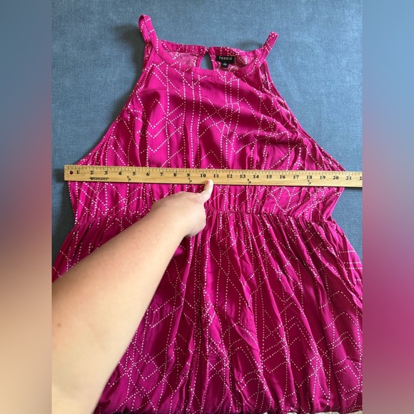 Torrid Dress & Kimono Cardigan Womens SZ 2 1/2 Pink Flowy MIDI Draped Front - Picture 13 of 14